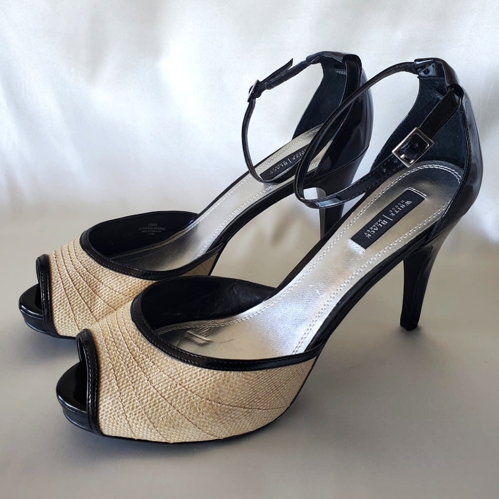 Like New🤍🖤 White House Black Market Heels Sz 10M